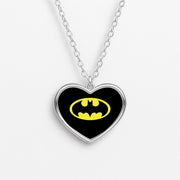 Black Bat Superhero Logo Necklace 3