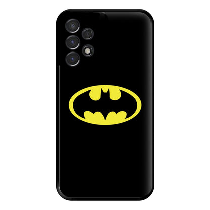 Black Bat Superhero Logo Phone Case for Galaxy A53