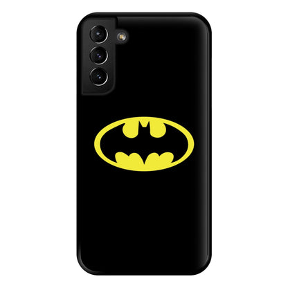 Black Bat Superhero Logo Phone Case for Galaxy S21 Plus