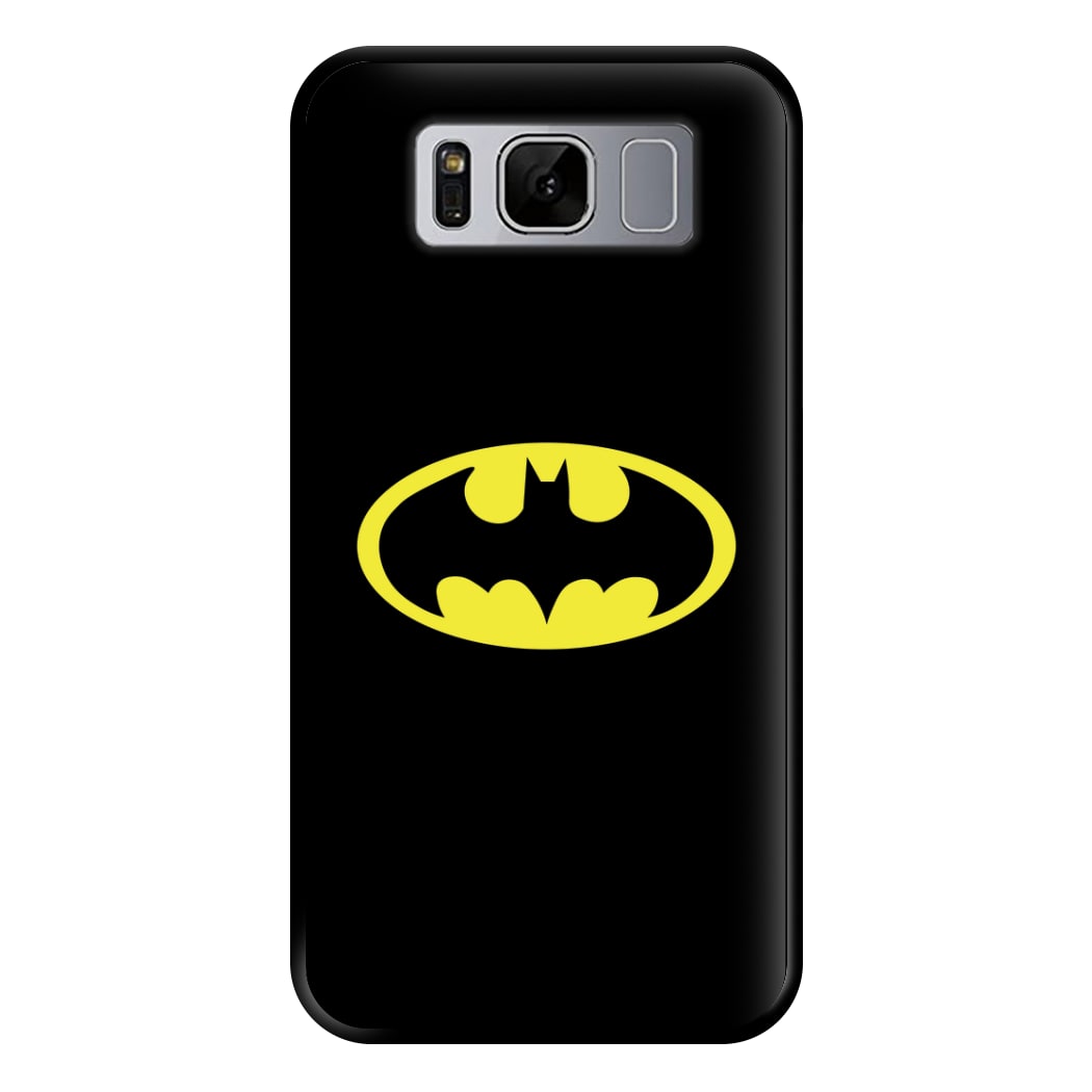 Black Bat Superhero Logo Phone Case for Galaxy S8 Plus