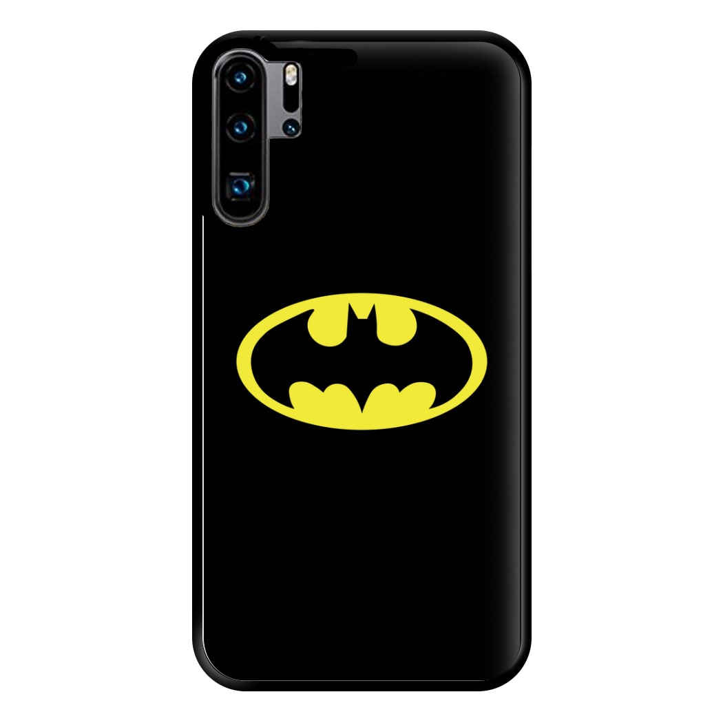 Black Bat Superhero Logo Phone Case for Huawei P30 Pro