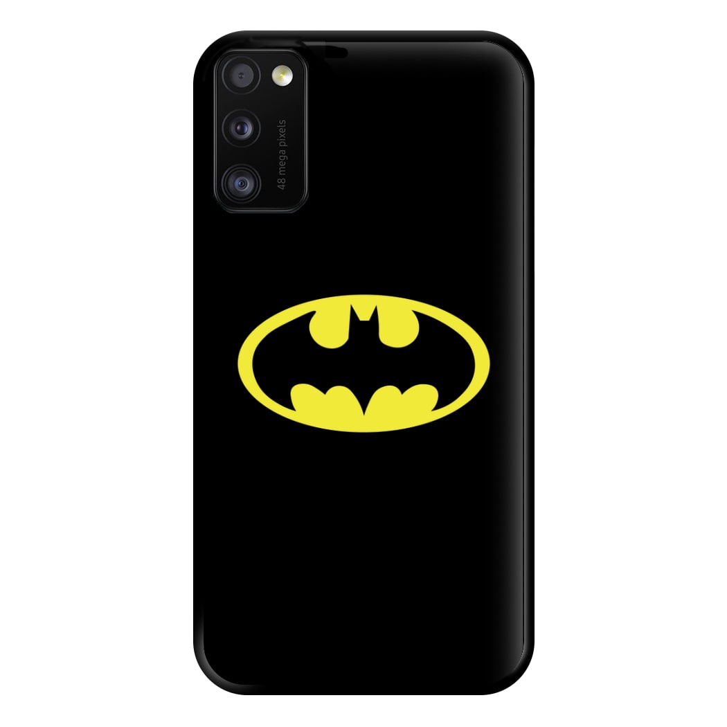 Black Bat Superhero Logo Phone Case for Galaxy A41