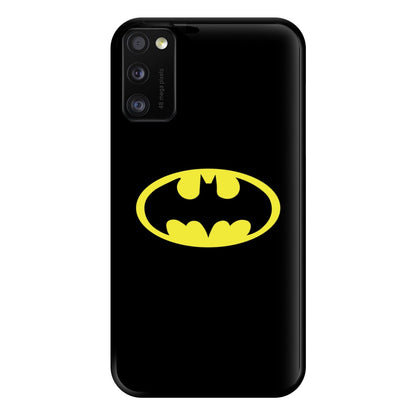 Black Bat Superhero Logo Phone Case for Galaxy A41