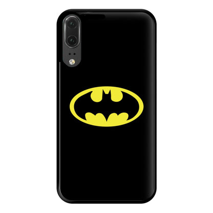 Black Bat Superhero Logo Phone Case for Huawei P20