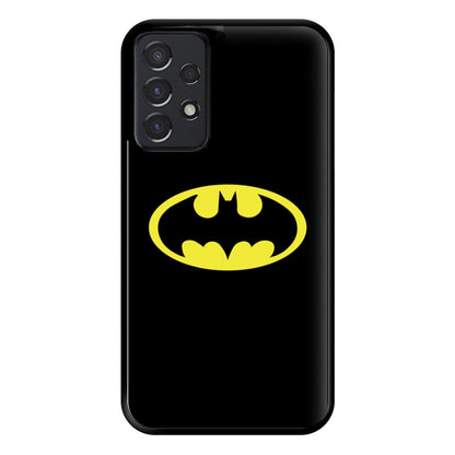 Black Bat Superhero Logo Phone Case for Galaxy A52 / A52s