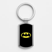 Black Bat Superhero Logo Luxury Keyring 1