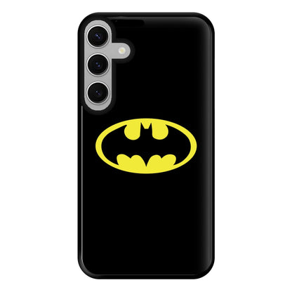 Black Bat Superhero Logo Phone Case for Galaxy S24FE