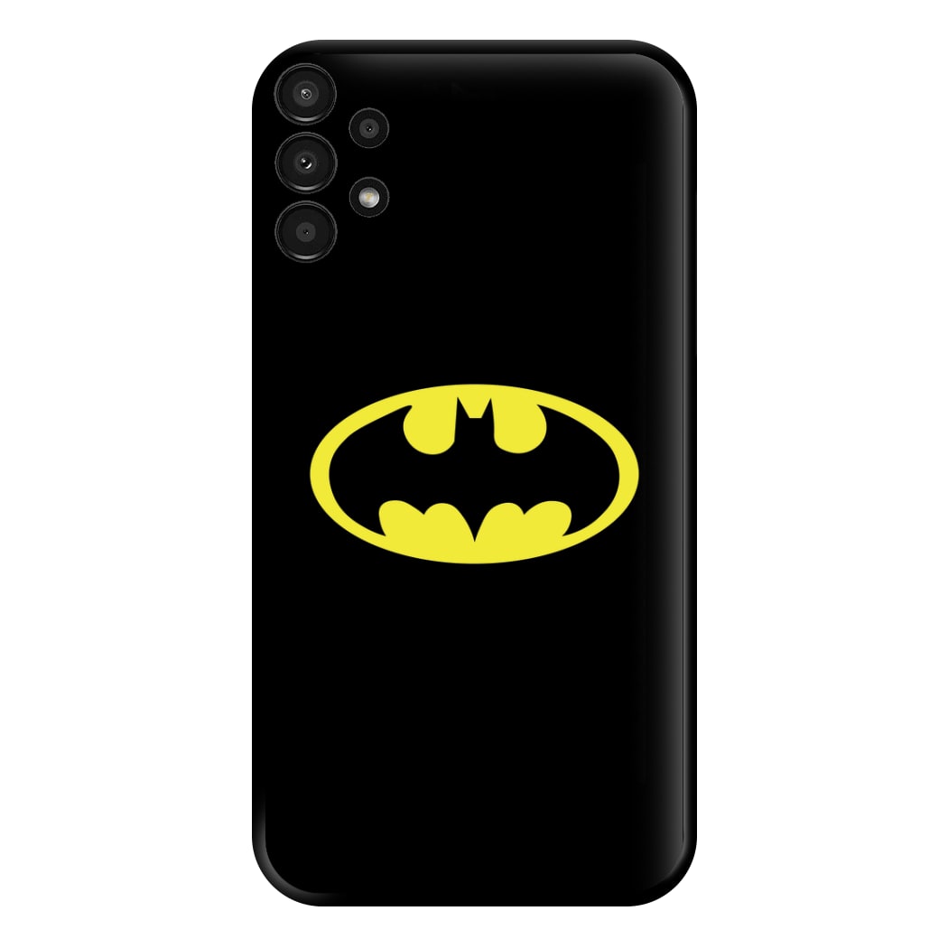 Black Bat Superhero Logo Phone Case for Galaxy A13