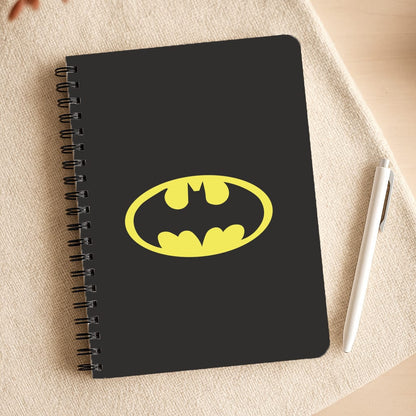 Black Bat Superhero Logo Notepad