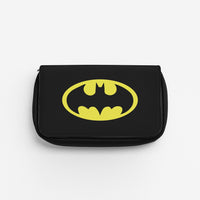 Black Bat Superhero Logo Pencil Case