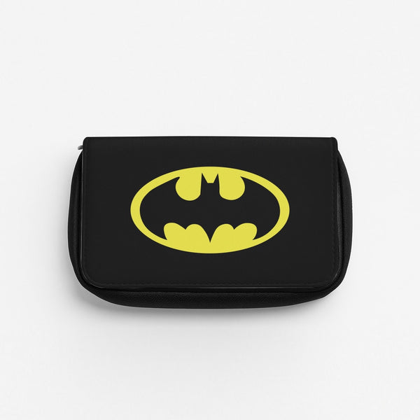 Black Bat Superhero Logo Pencil Case