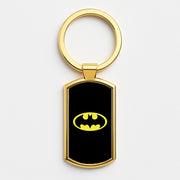 Black Bat Superhero Logo Luxury Keyring 3