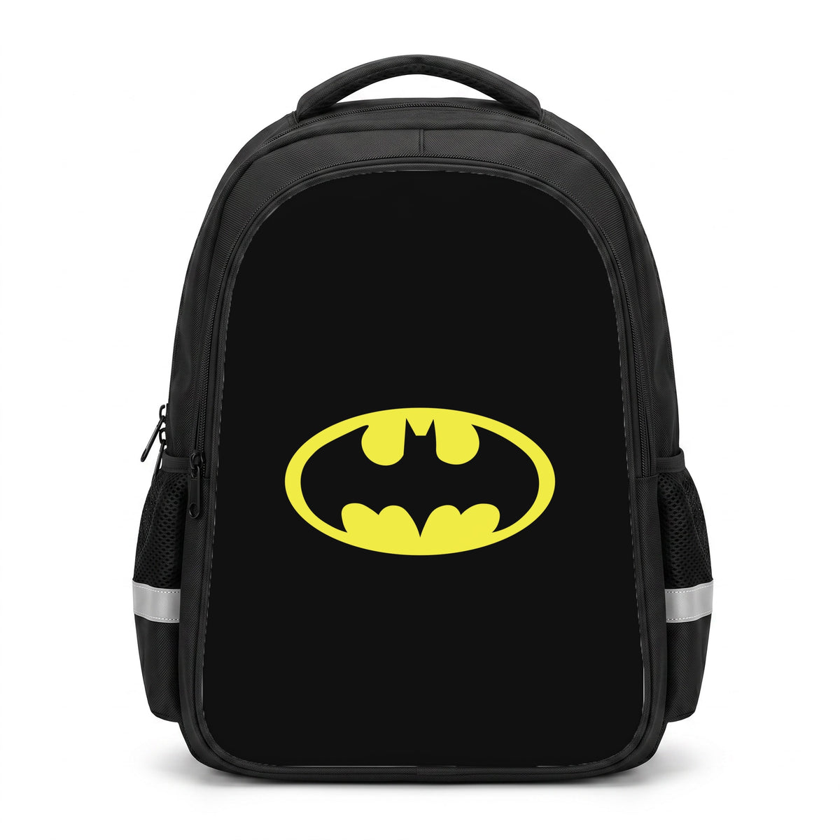 Black Bat Superhero Logo Backpack