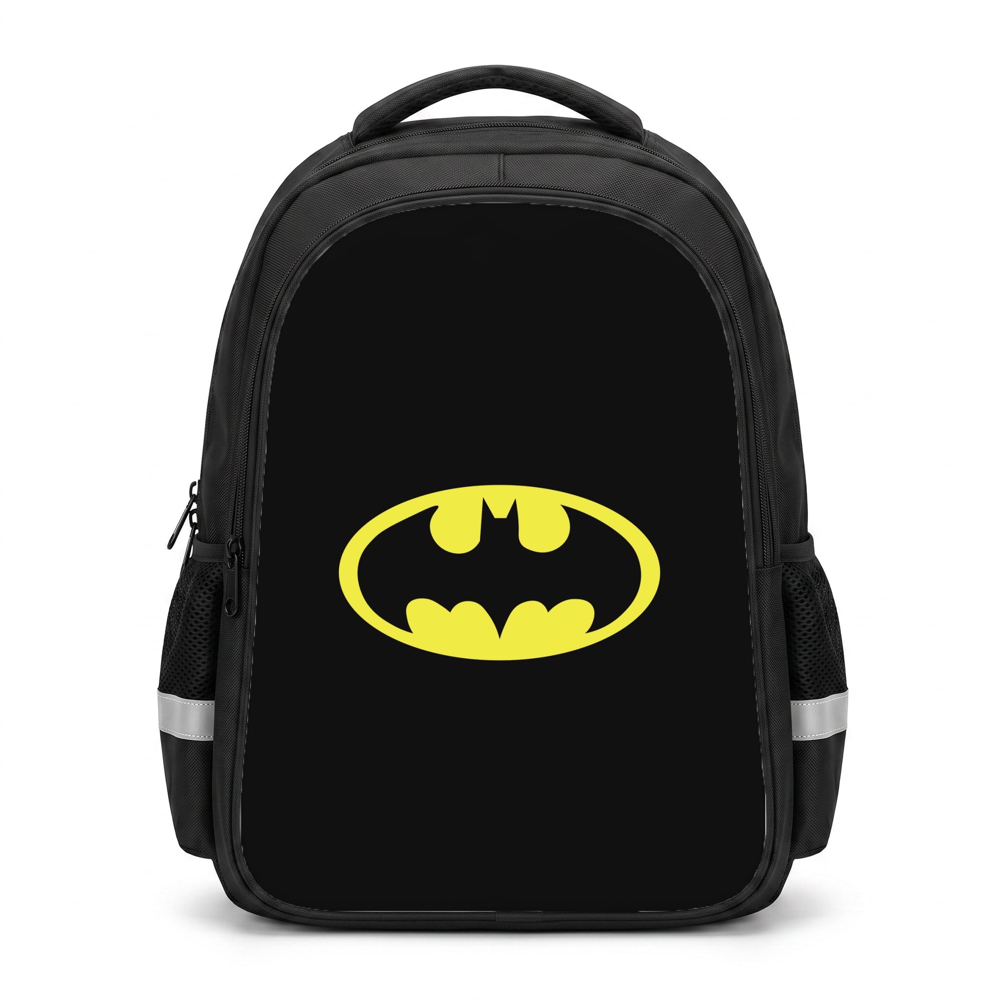 Black Bat Superhero Logo Backpack