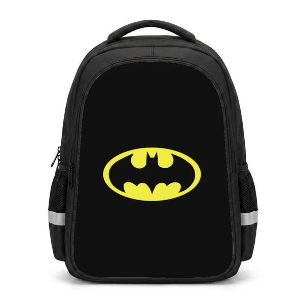 Black Bat Superhero Logo Backpack