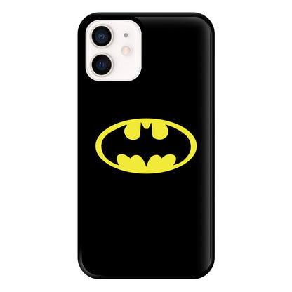 Black Bat Superhero Logo Phone Case for iPhone 12 Mini