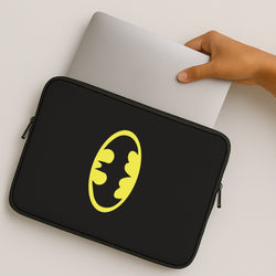 Black Bat Superhero Logo MacBook Case