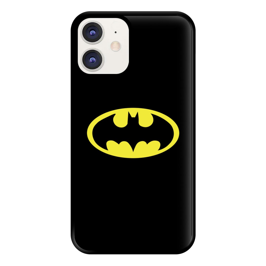 Black Bat Superhero Logo Phone Case for iPhone 11