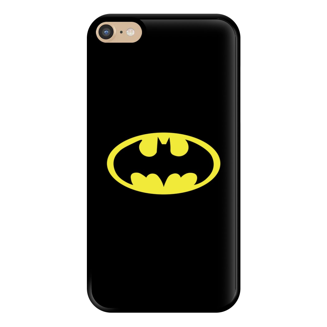 Black Bat Superhero Logo Phone Case for iPhone 6 Plus / 7 Plus / 8 Plus