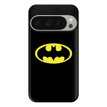 Black Bat Superhero Logo Phone Case for Google Pixel 9 Pro XL