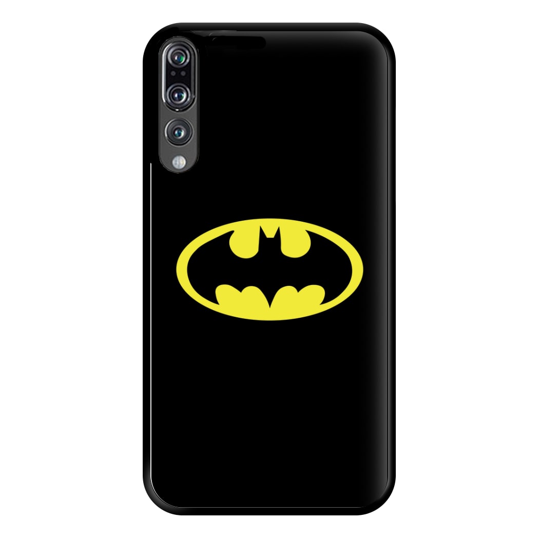 Black Bat Superhero Logo Phone Case for Huawei P20 Pro