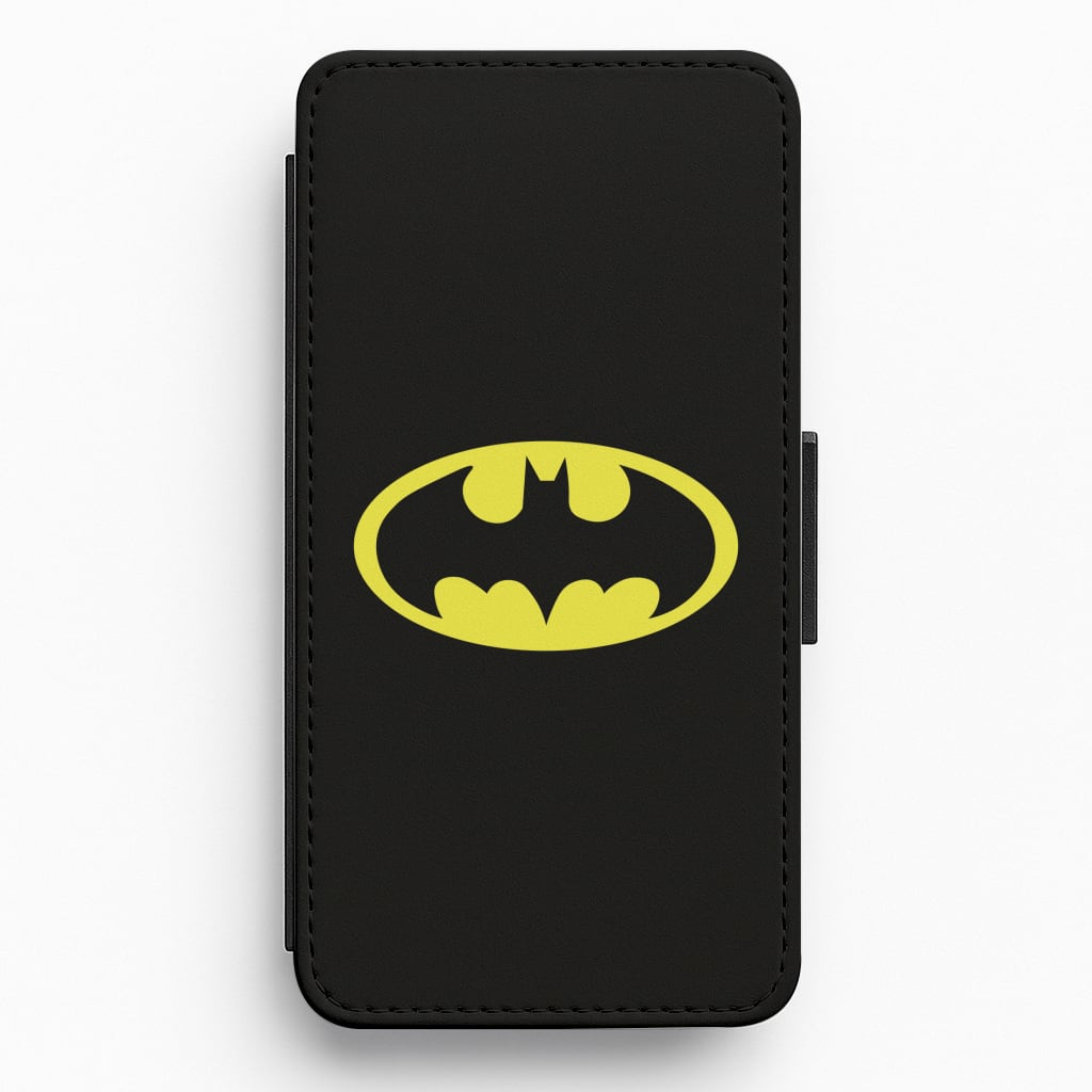 Black Batman Logo Wallet Phone Case