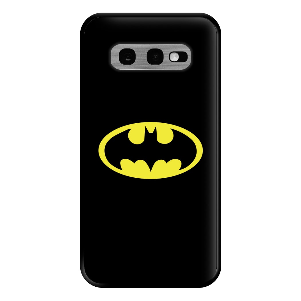 Black Bat Superhero Logo Phone Case for Galaxy S10e