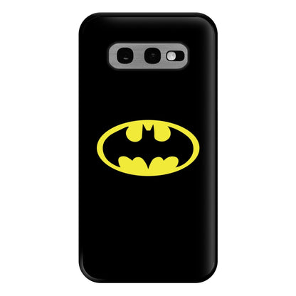 Black Bat Superhero Logo Phone Case for Galaxy S10e