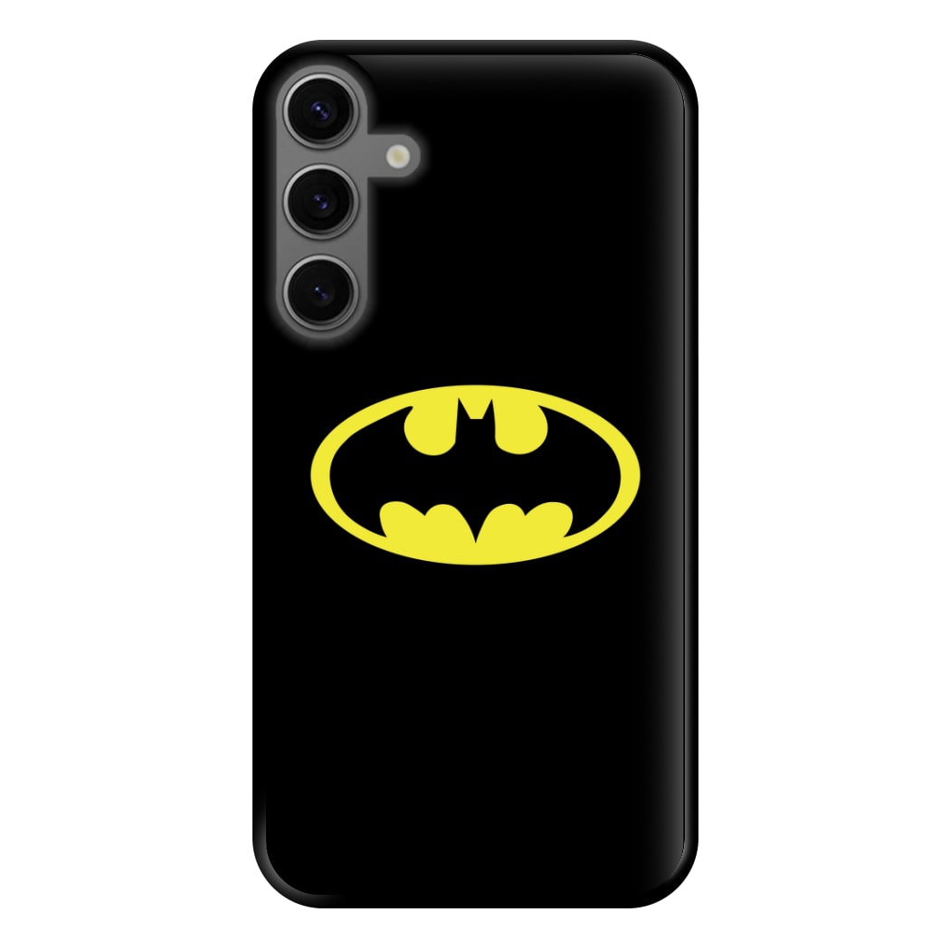 Black Bat Superhero Logo Phone Case for Galaxy S23FE