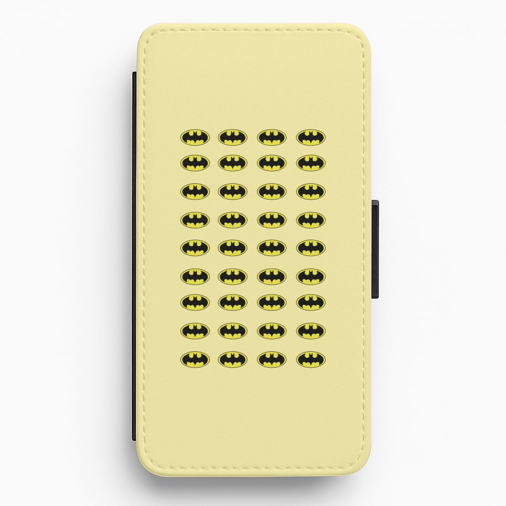 Batman Pattern Wallet Phone Case