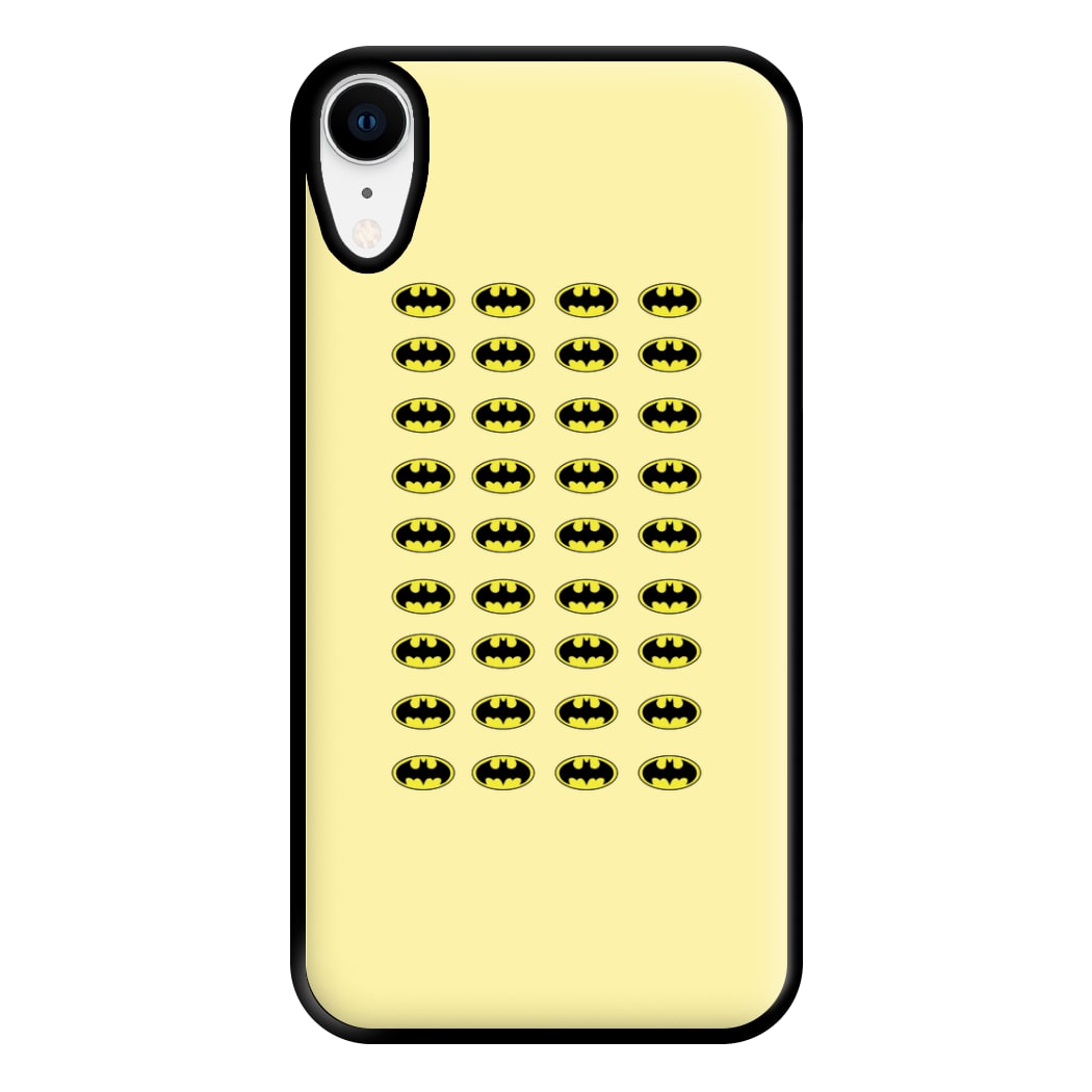 Bat Superhero Pattern Phone Case for iPhone XR