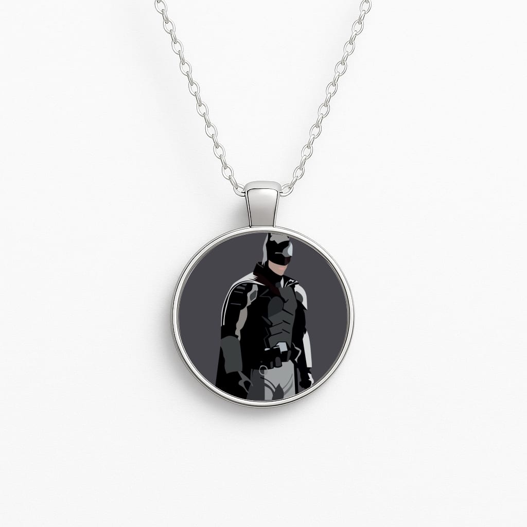 Black Bat Superhero Necklace