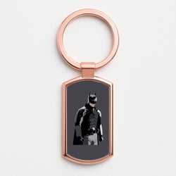 Black Bat Superhero Rose Gold Keyring