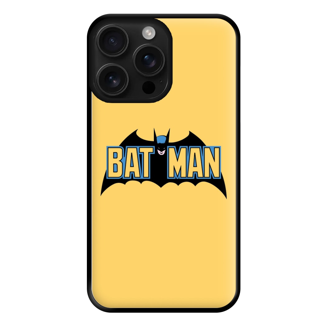 Yellow Bat Superhero Logo Phone Case