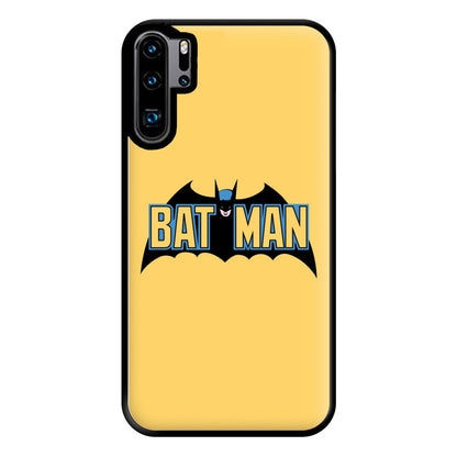 Yellow Bat Superhero Logo Phone Case for Huawei P30 Pro