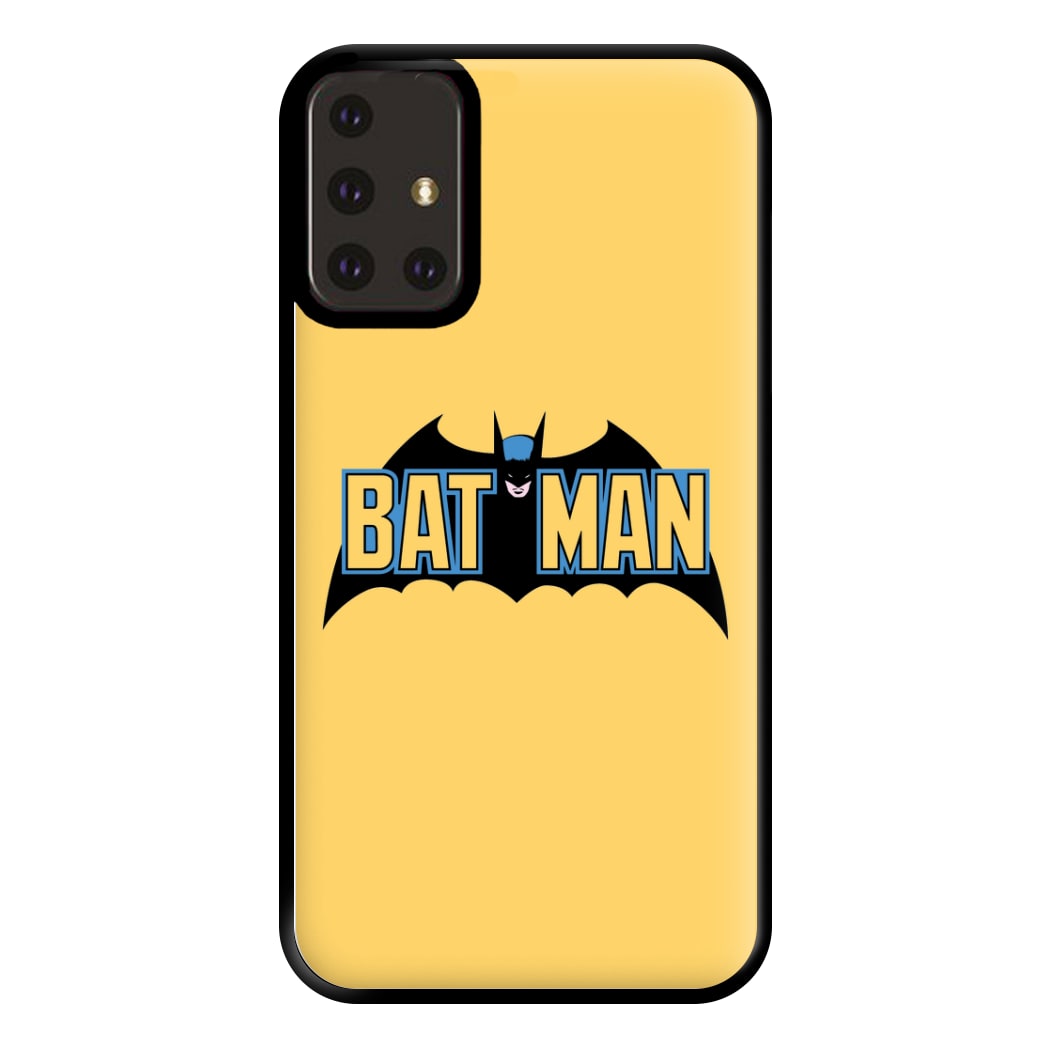 Yellow Bat Superhero Logo Phone Case for Galaxy A71