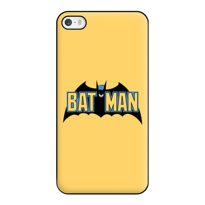 Yellow Bat Superhero Logo Phone Case for iPhone 5 / 5s / SE 2016