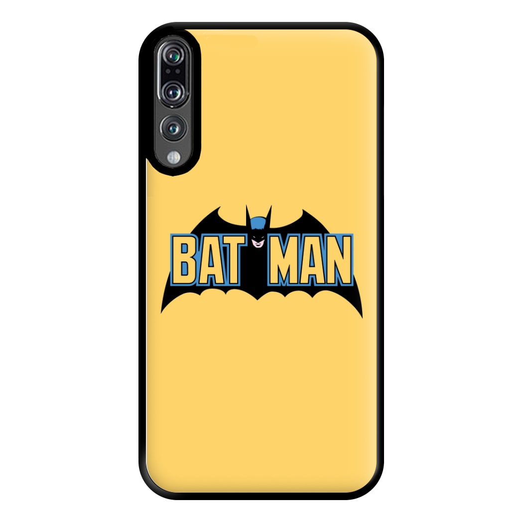 Yellow Bat Superhero Logo Phone Case for Huawei P20 Pro