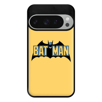 Yellow Bat Superhero Logo Phone Case for Google Pixel 9 Pro XL