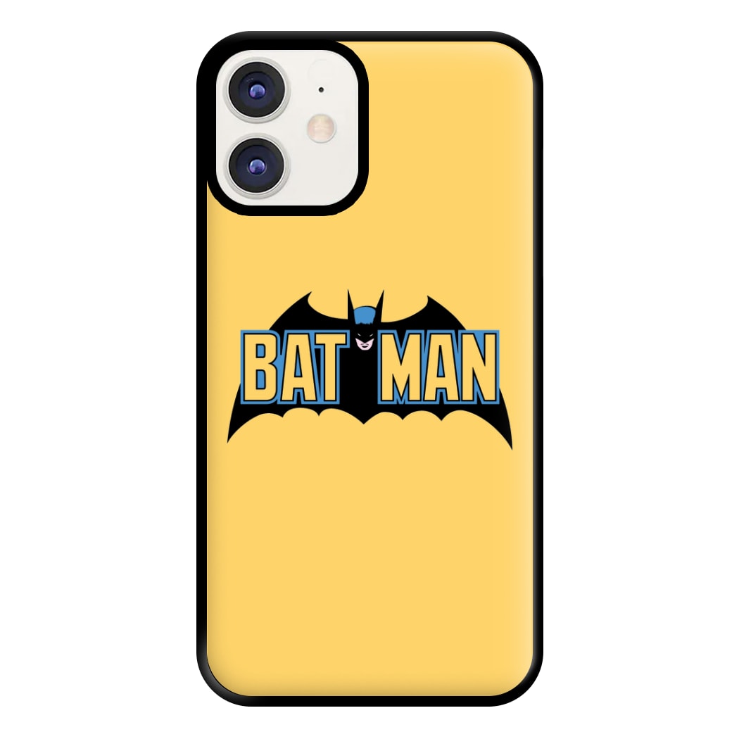 Yellow Bat Superhero Logo Phone Case for iPhone 11