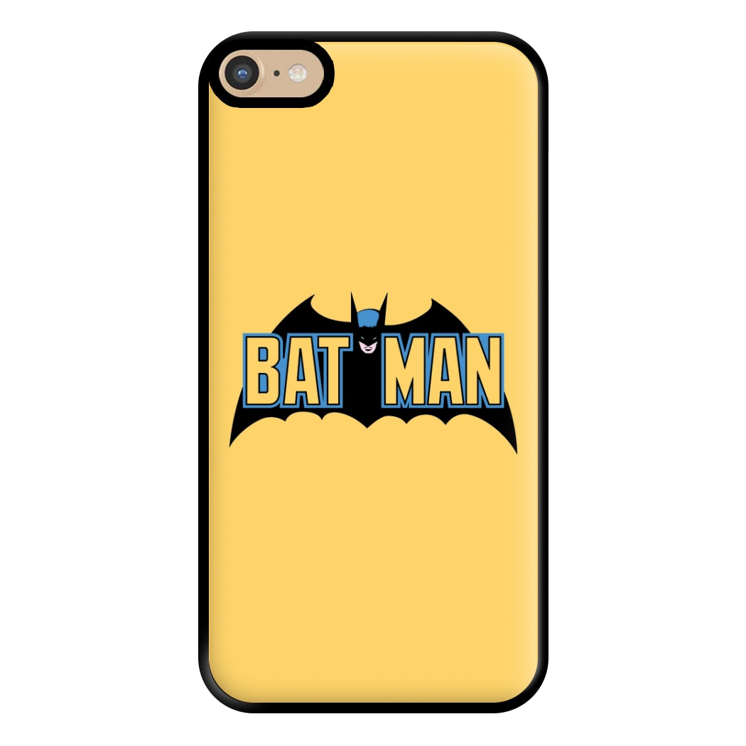 Yellow Bat Superhero Logo Phone Case for iPhone 6 Plus / 7 Plus / 8 Plus