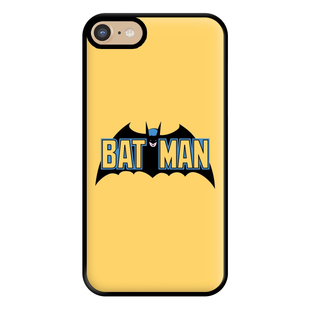 Yellow Bat Superhero Logo Phone Case for iPhone 6 / 7 / 8 / SE