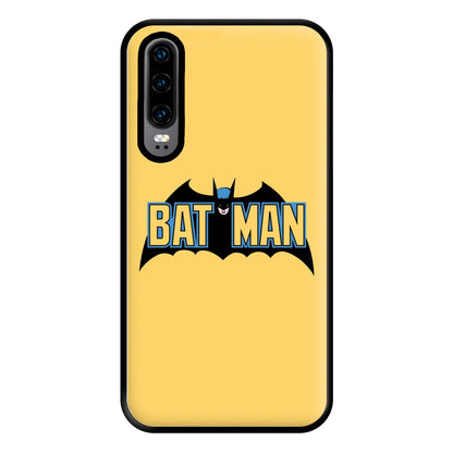 Yellow Bat Superhero Logo Phone Case for Huawei P30