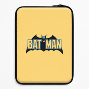 Yellow Bat Superhero Logo Laptop Sleeve 1