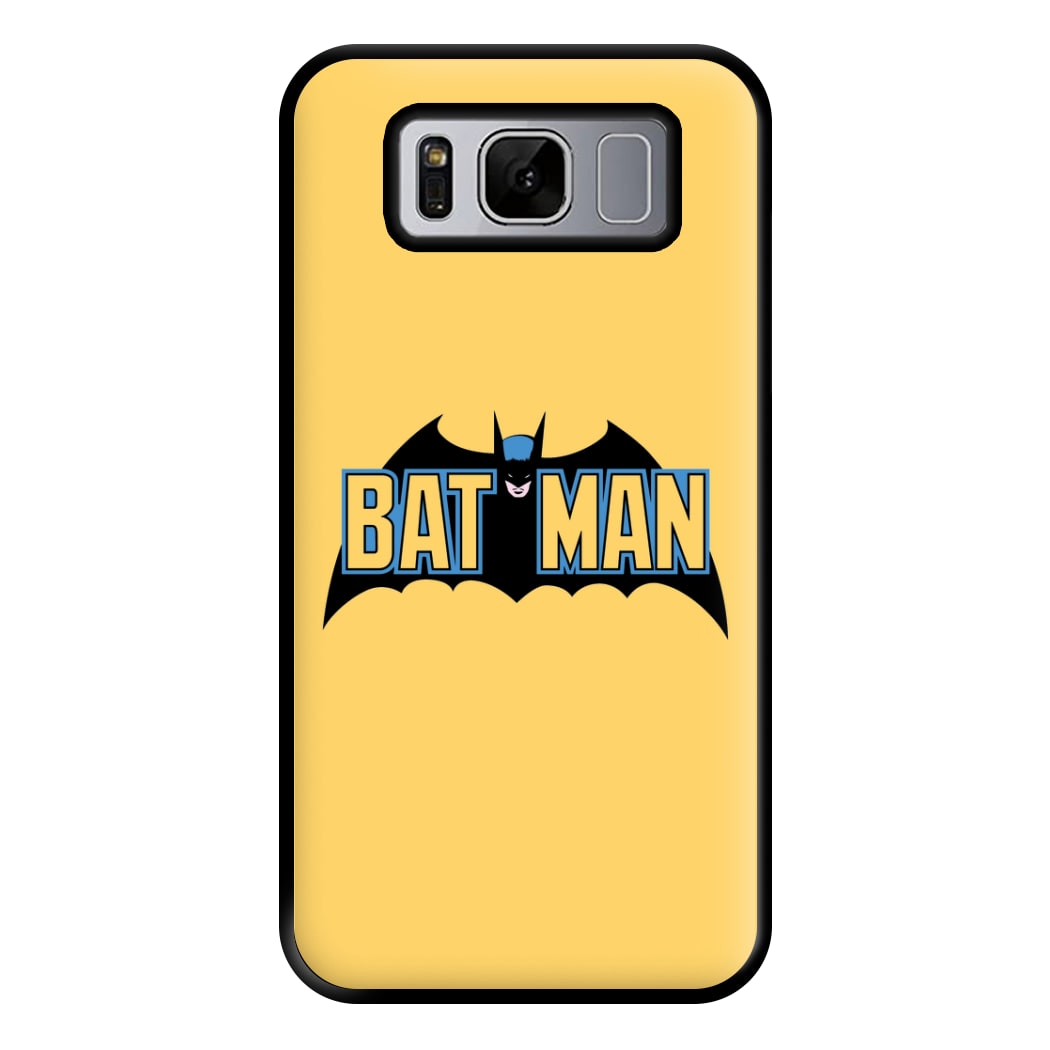 Yellow Bat Superhero Logo Phone Case for Galaxy S8 Plus