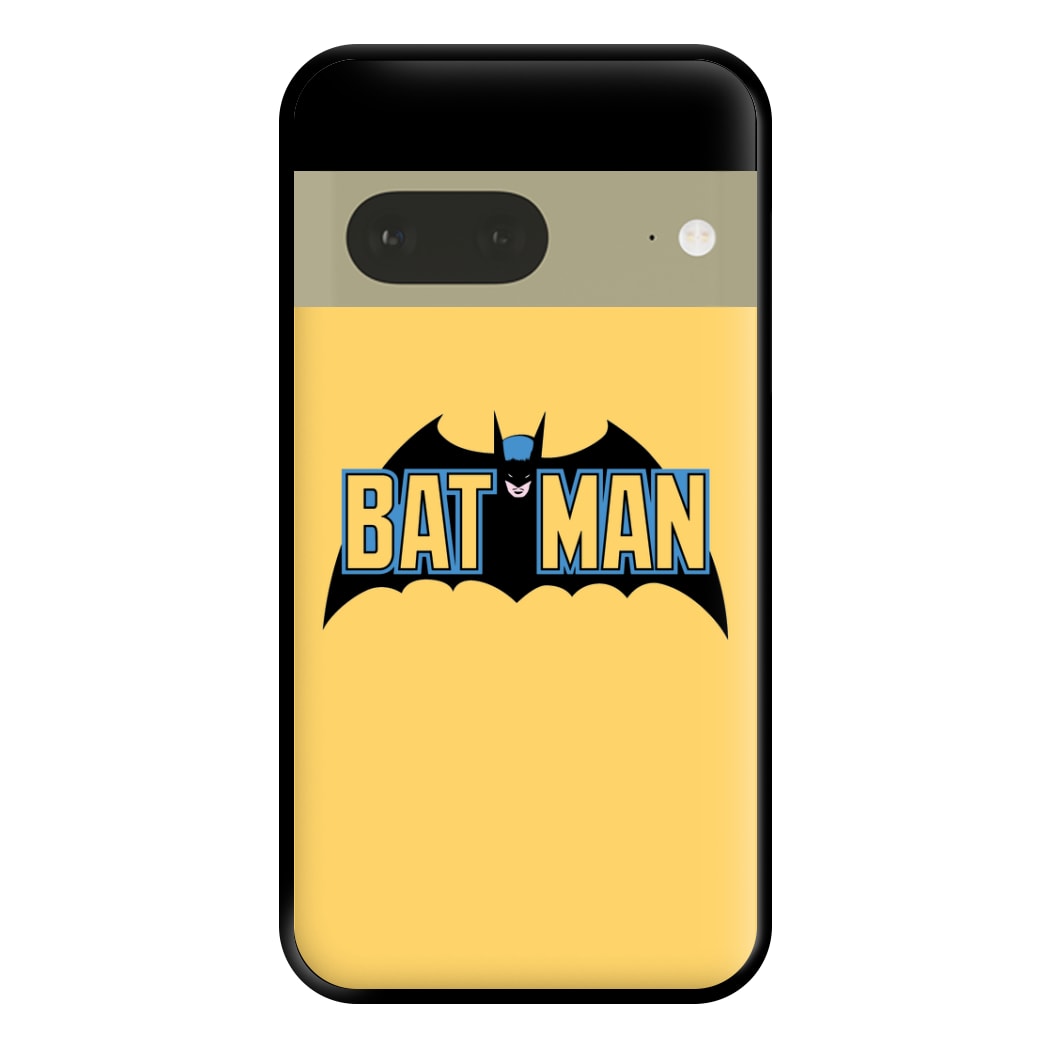 Yellow Bat Superhero Logo Phone Case for Google Pixel 7a