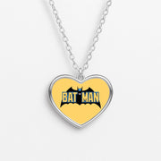 Yellow Bat Superhero Logo Necklace 3