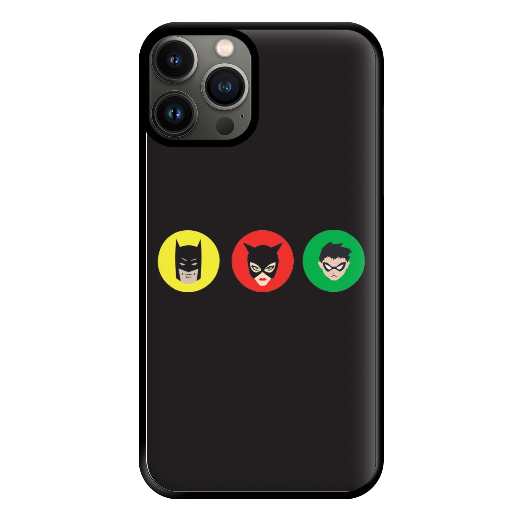 Bat Superhero, Cat Superhero & Superhero Sidekick Phone Case for iPhone 13 Pro Max