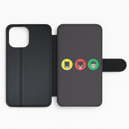 Batman, Catwoman & Robin Wallet Phone Case