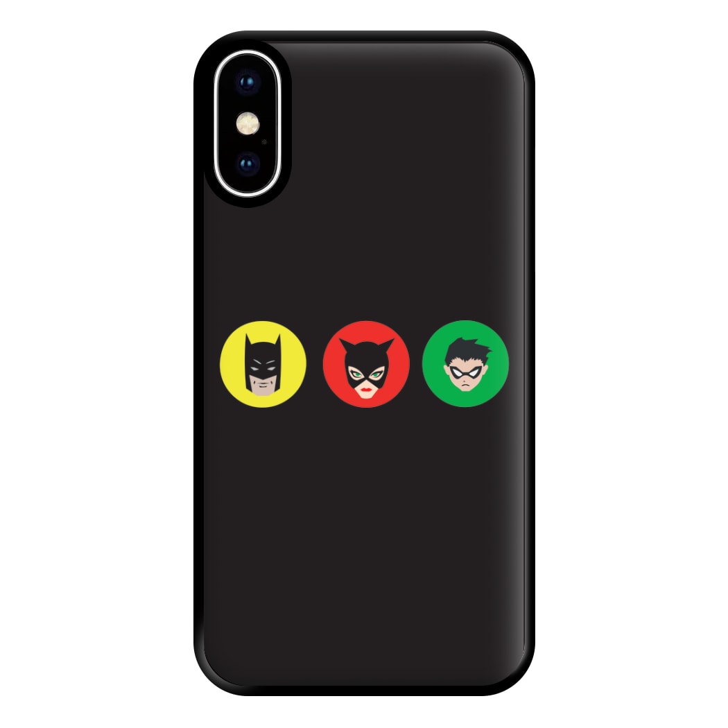 Bat Superhero, Cat Superhero & Superhero Sidekick Phone Case for iPhone XS Max